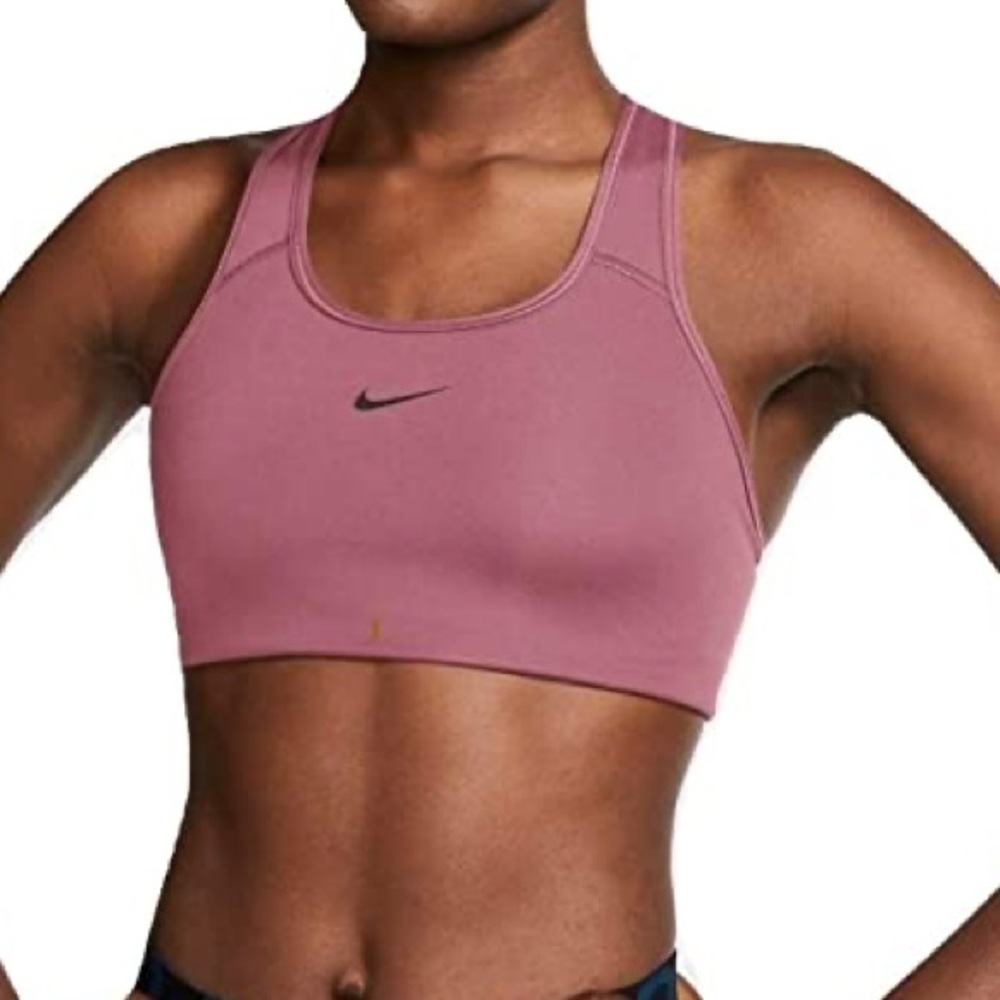 Nike Women's Medium Pad Bra Desert Berry Size L.